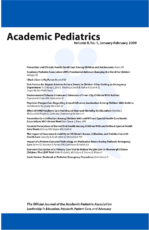 Go to journal home page - Ambulatory Pediatrics